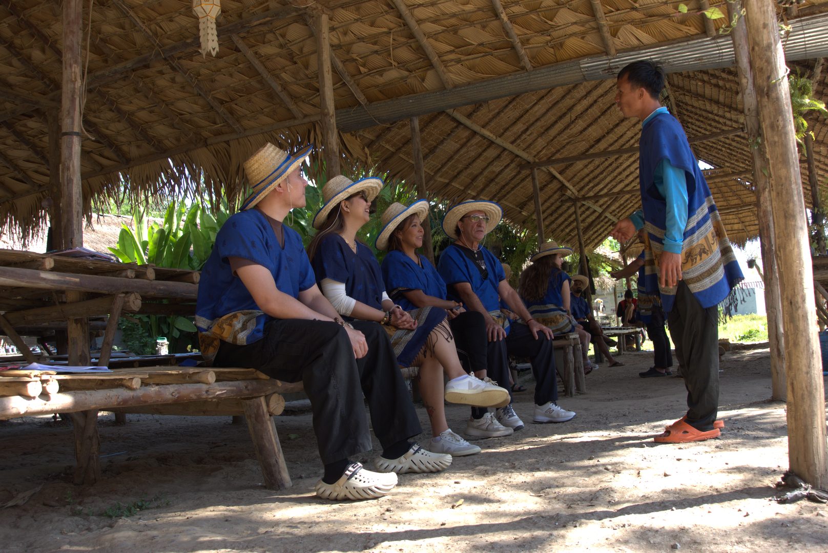 Ethical elephant experience with travelers near Chiang Mai